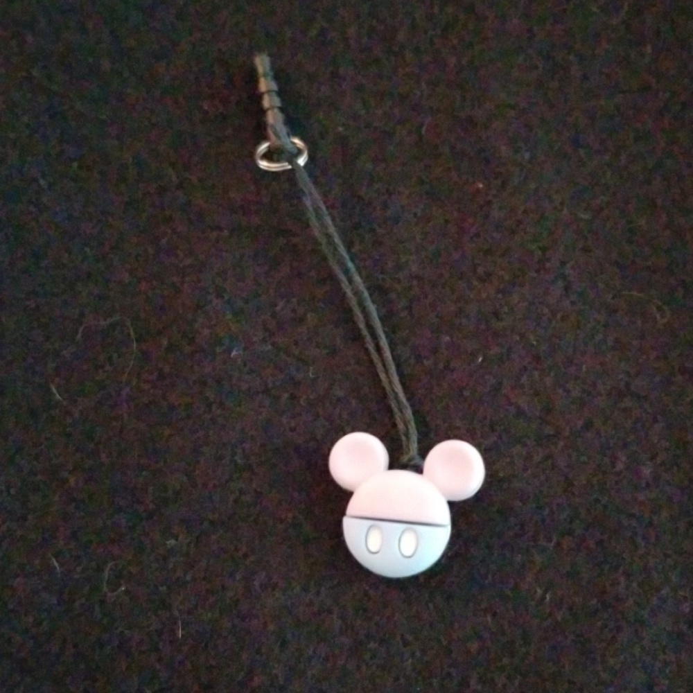 Grey & Blue Mickey Mouse Phone Charm